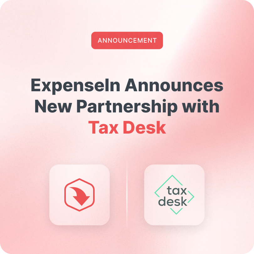 ExpenseIn partnership with Tax Desk