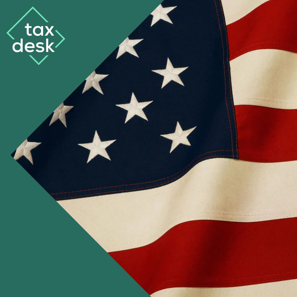 United States flag representing US Sales Tax compliance with Tax Desk